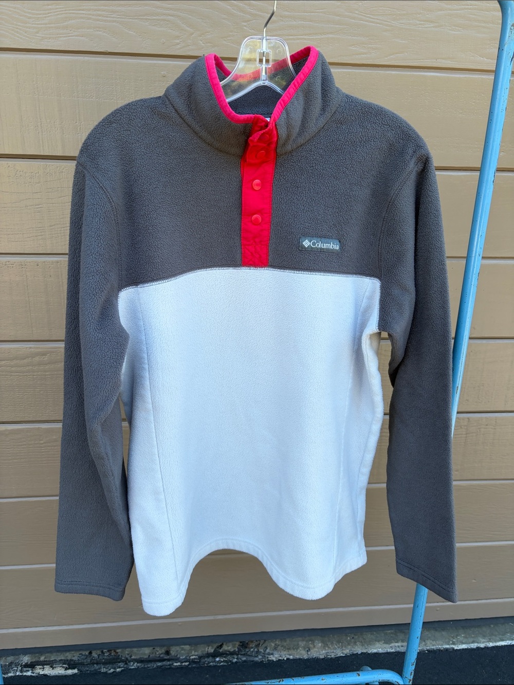Columbia Fleece Quarter Snap Pullover M